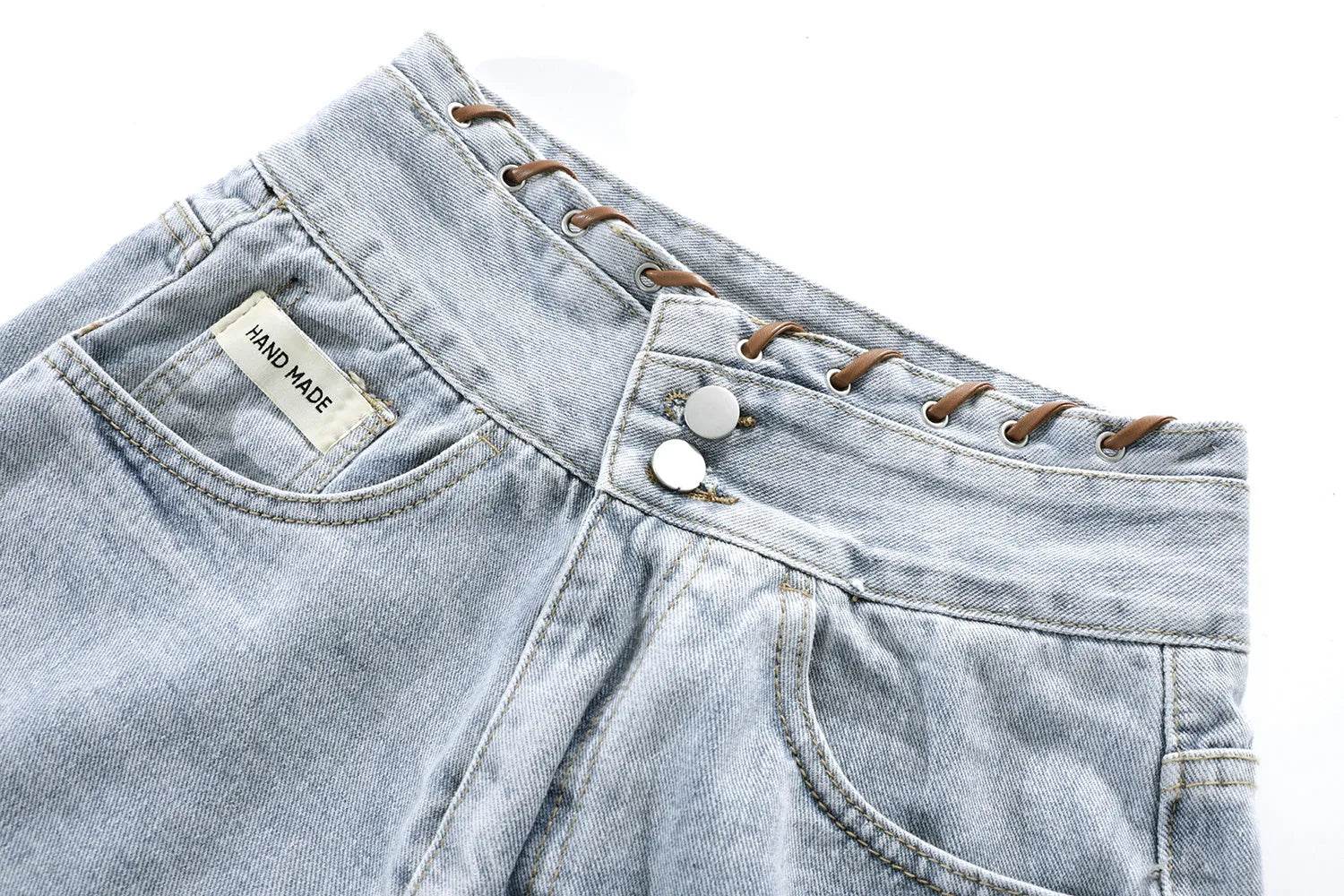 High Waisted Wide Leg Denim Shorts For Women - www.Shopthatapp.com