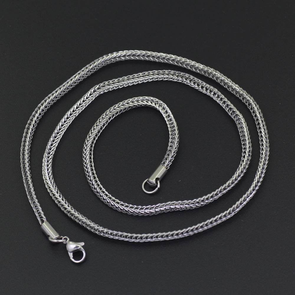 Vacuum Electroplating Stainless Steel Chain Necklace For Men And Women - www.Shopthatapp.com
