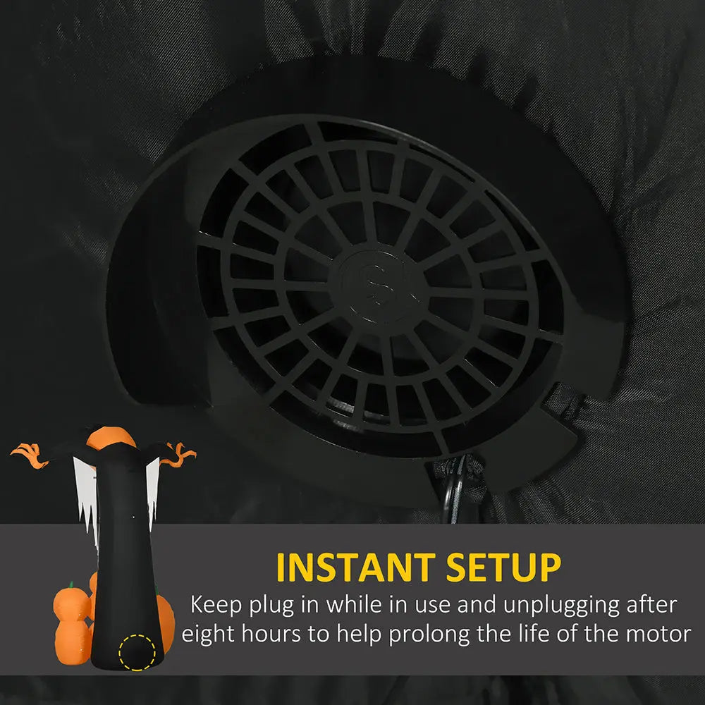 9ft Halloween Inflatables Outdoor Decorations, Pumpkin Ghost With Pumpkin Patch, Outdoor Giant Blow Up Yard Decor With Build-in LED For Garden, Lawn, Party, Holiday - www.Shopthatapp.com #