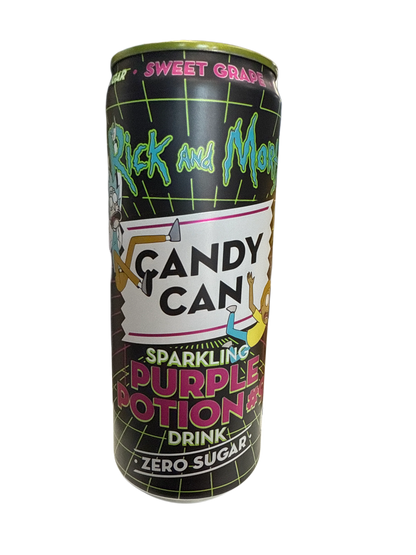 Candy Can Rick And Mortys Halloween Purple Potion Zero Sugar Sweet Grape Flavour 330ML - Canadian Edition - www.Shopthatapp.com