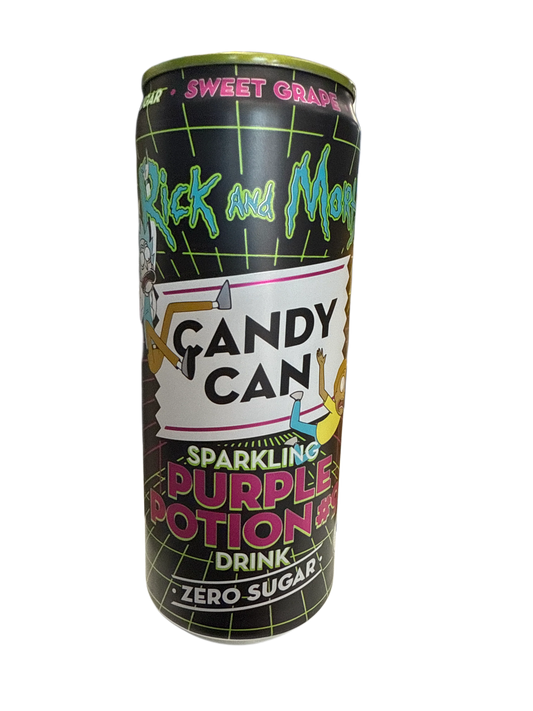 Candy Can Rick And Mortys Halloween Purple Potion Zero Sugar Sweet Grape Flavour 330ML - Canadian Edition - www.Shopthatapp.com