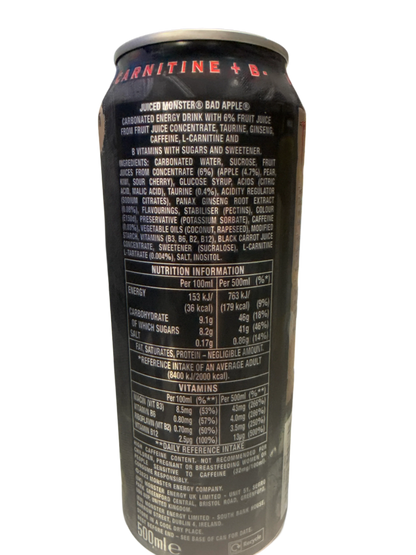 Monster Energy Bad Apple Flavour 500ML - U.K Edition - www.Shopthatapp.com