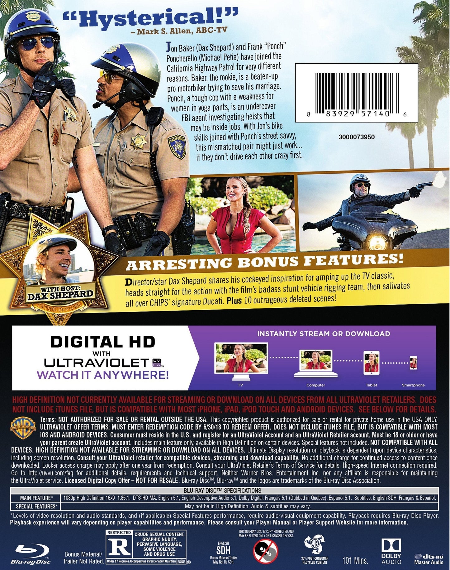 Chips (BD) [Blu-ray] - www.Shopthatapp.com