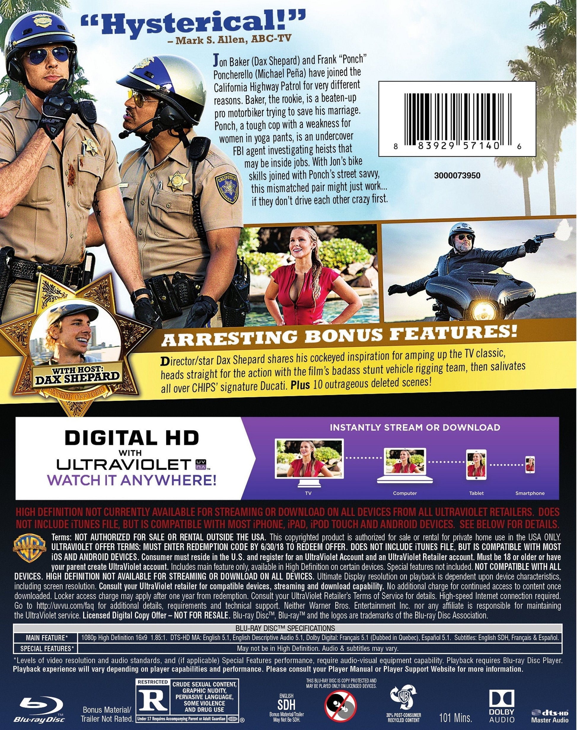 Chips (BD) [Blu-ray] - www.Shopthatapp.com