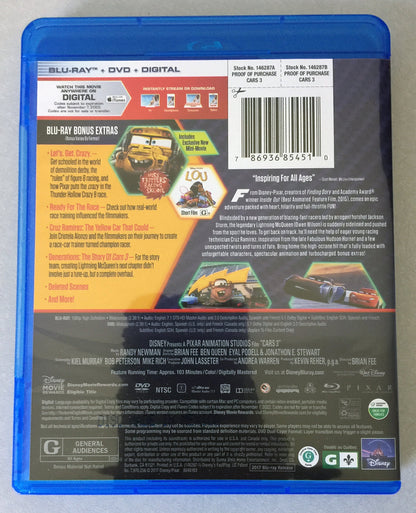 Cars 3 - Blu-Ray/DVD (Used) - www.Shopthatapp.com
