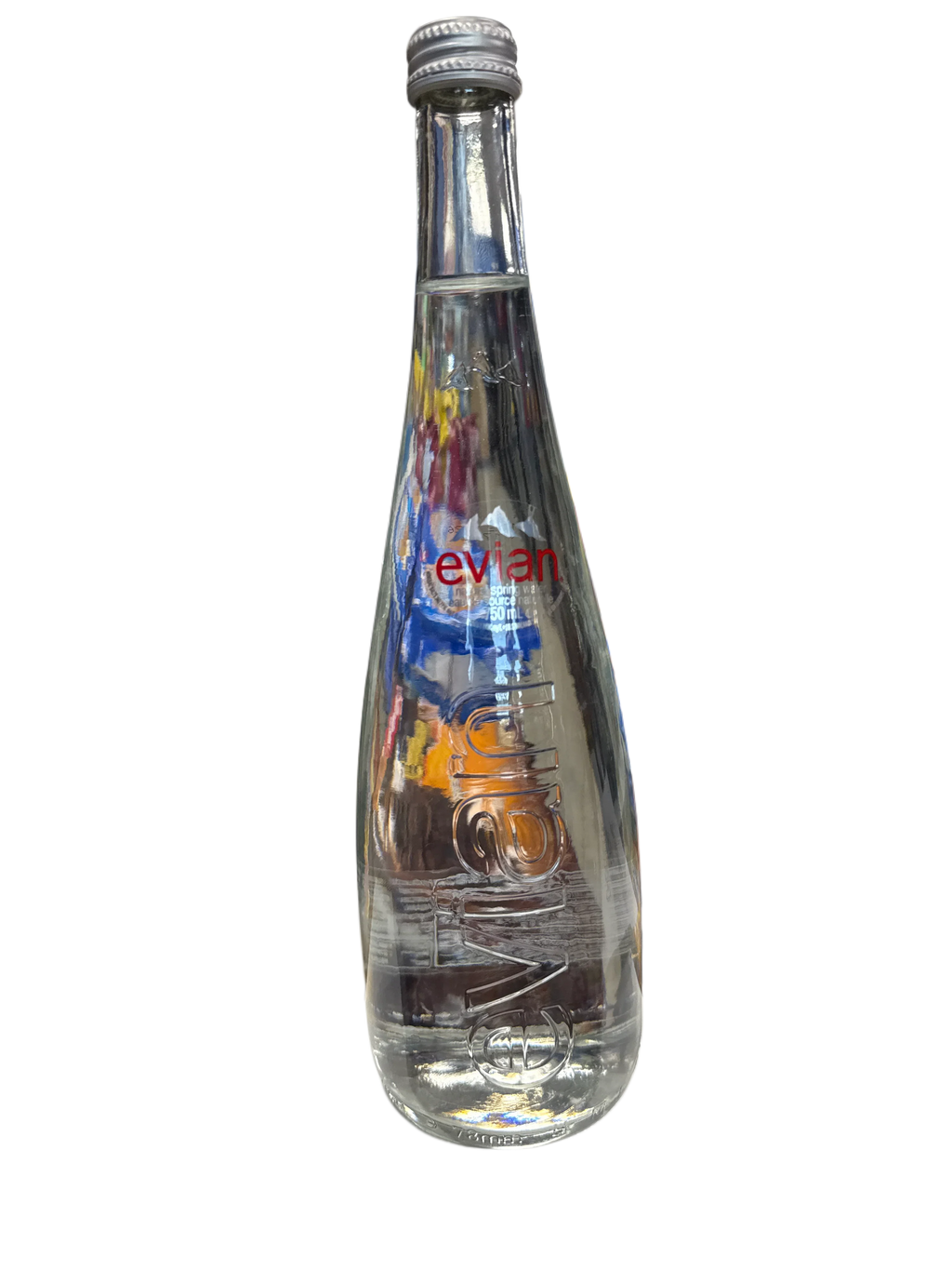 Evian Natural Spring Water Glass Bottle 750ML - France Edition - www.Shopthatapp.com