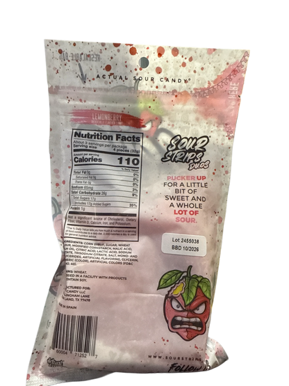Sour Strips Lemonberry Flavour 96G - U.S Edition - www.Shopthatapp.com