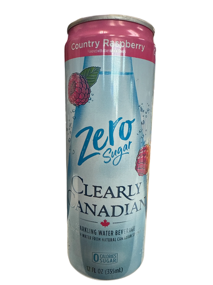 Clearly Canadian Zero Sugar  Country Raspberry Flavour 355ML - Canadian Edition - www.Shopthatapp.com