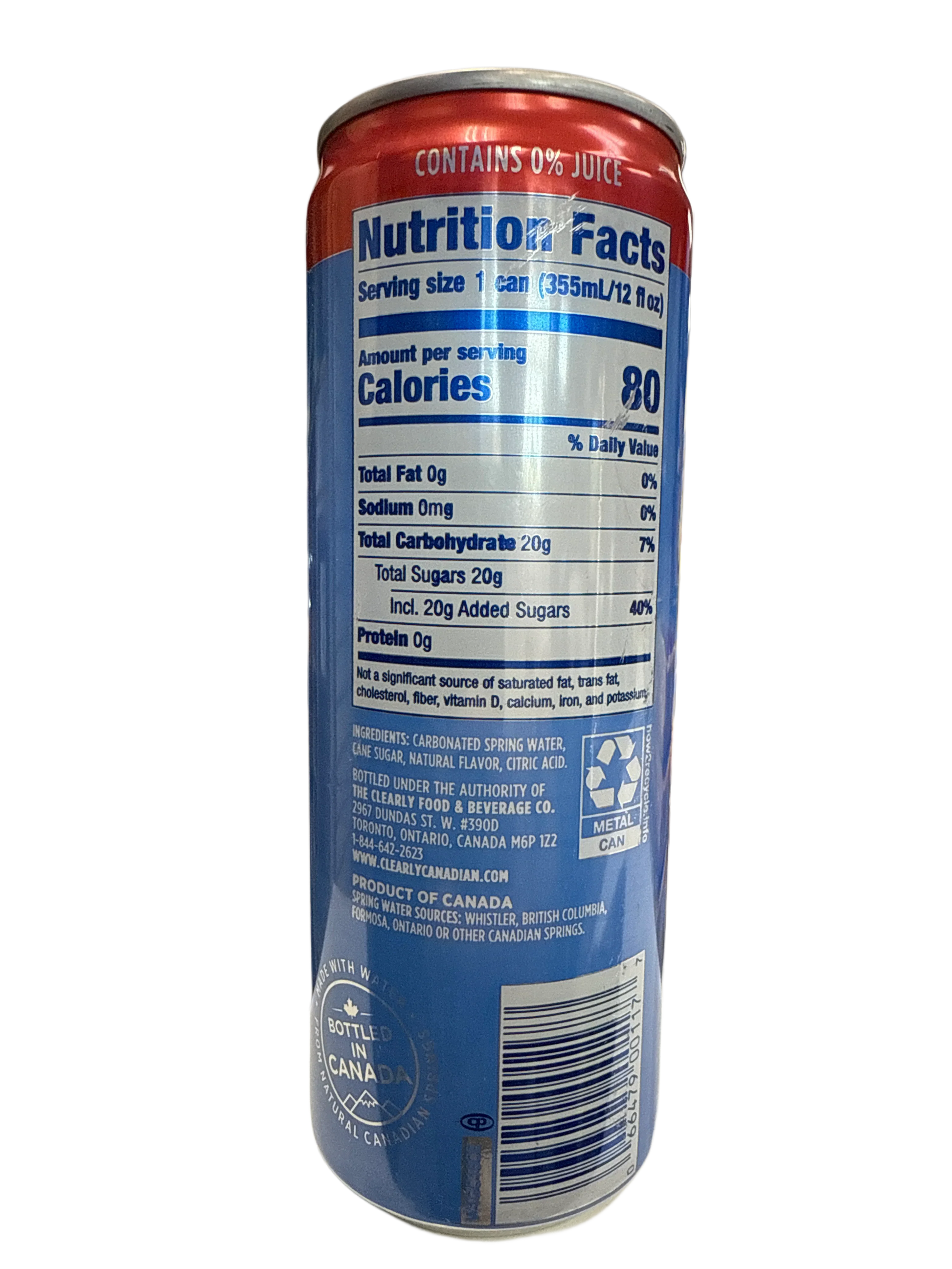 Clearly Canadian Summer Strawberry Flavour 355ML - Canadian Edition - www.Shopthatapp.com