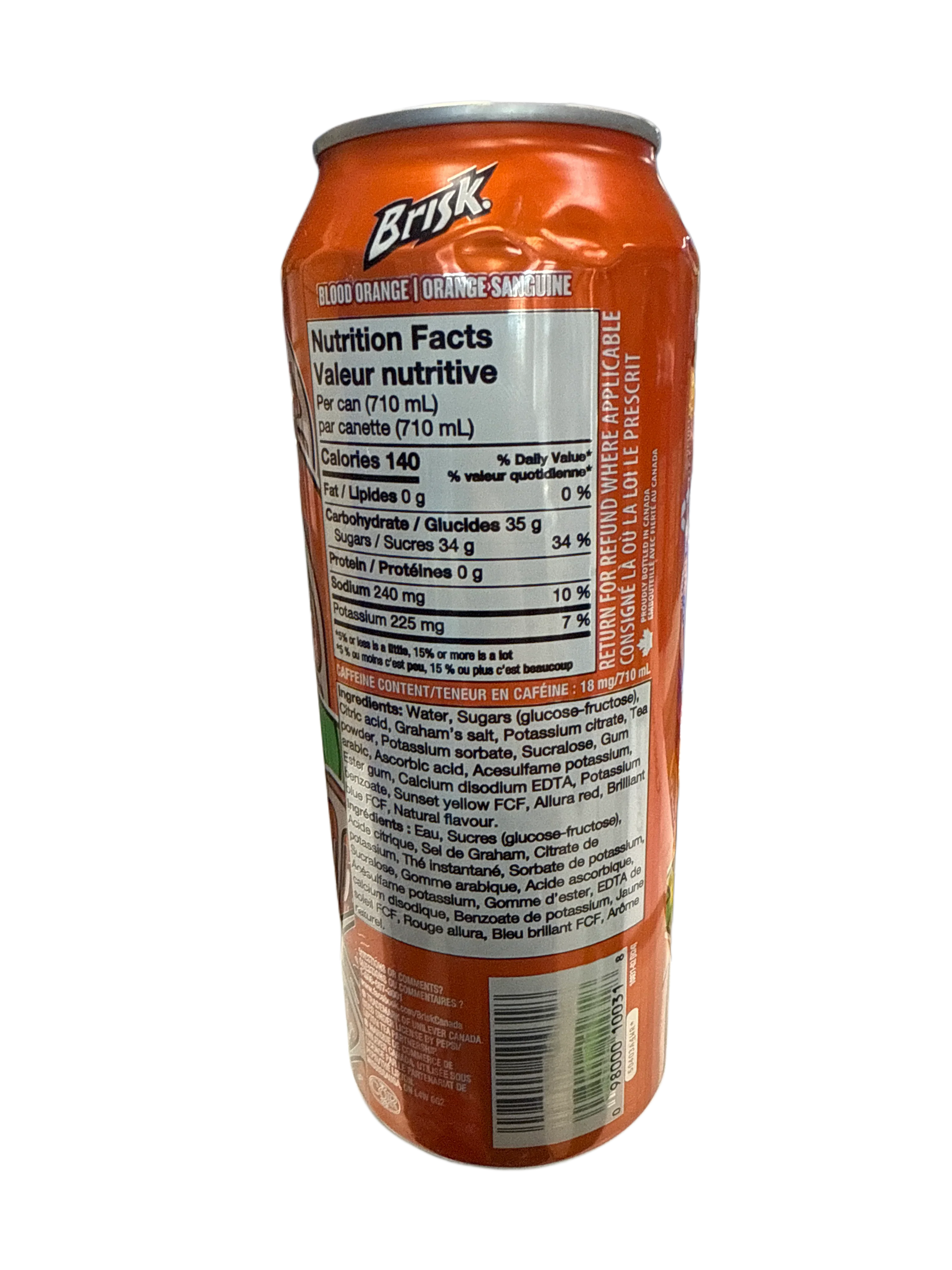 Brisk Blood Orange Iced Tea Tall Can 710ML - U.S Edition - www.Shopthatapp.com