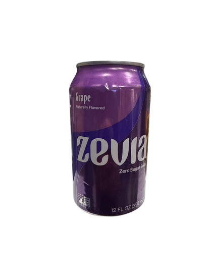 Zevia Zero Sugar Grape Flavoured Soda 355ML - Canadian Edition