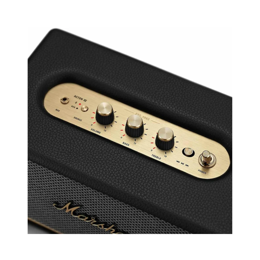 Enceinte Bluetooth Marshall Acton III - Noir - Recertifié par Marshall - - www.Shopthatapp.com