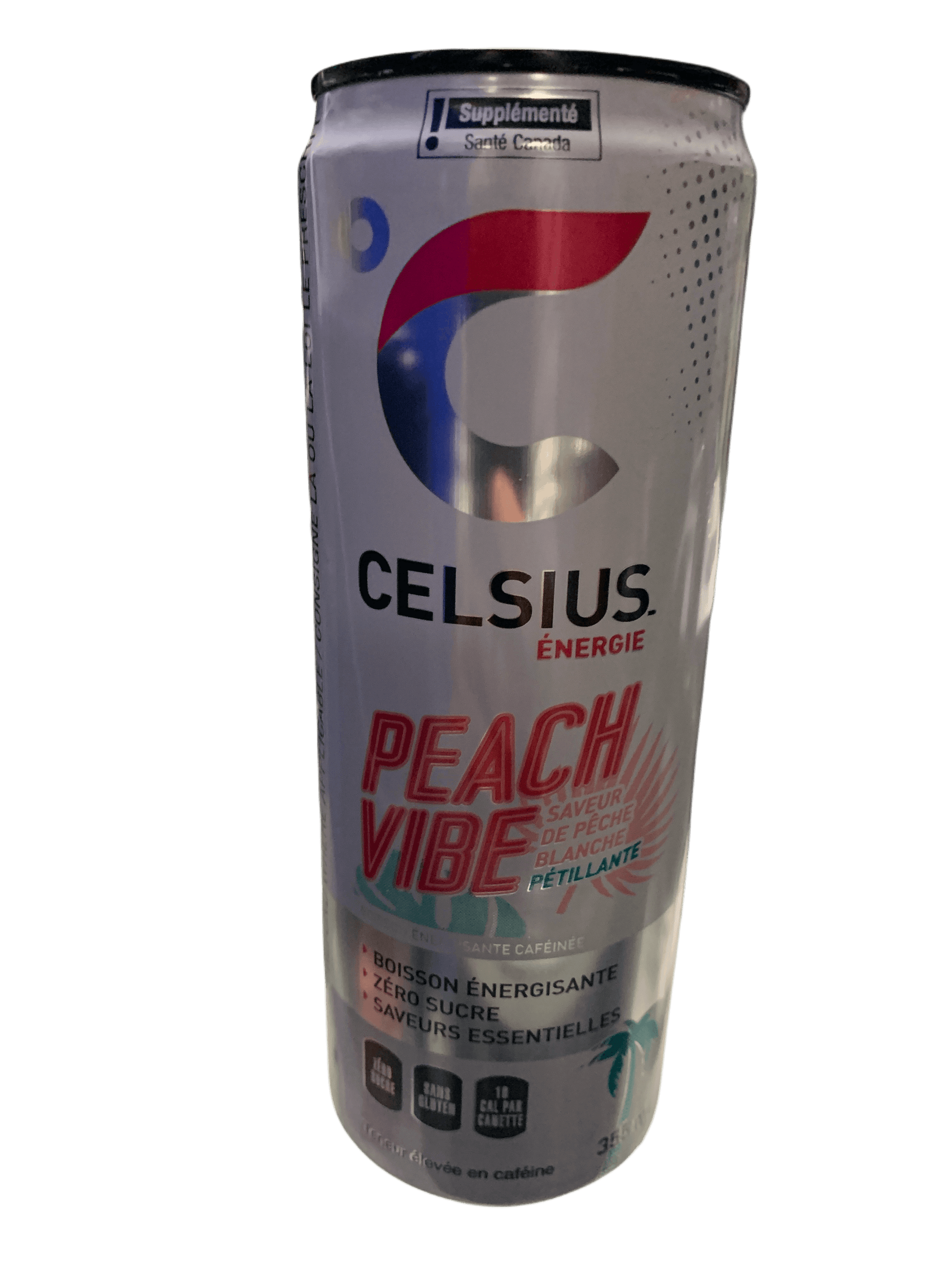 Celsius Peach Vibe Zero Sugar Energy Drink 355ML - Canadian Edition - www.Shopthatapp.com