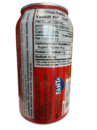 Fanta Limited Edition Halloween Strawberry Flavoured Can 355ML – Rare Canadian Exotic Drink