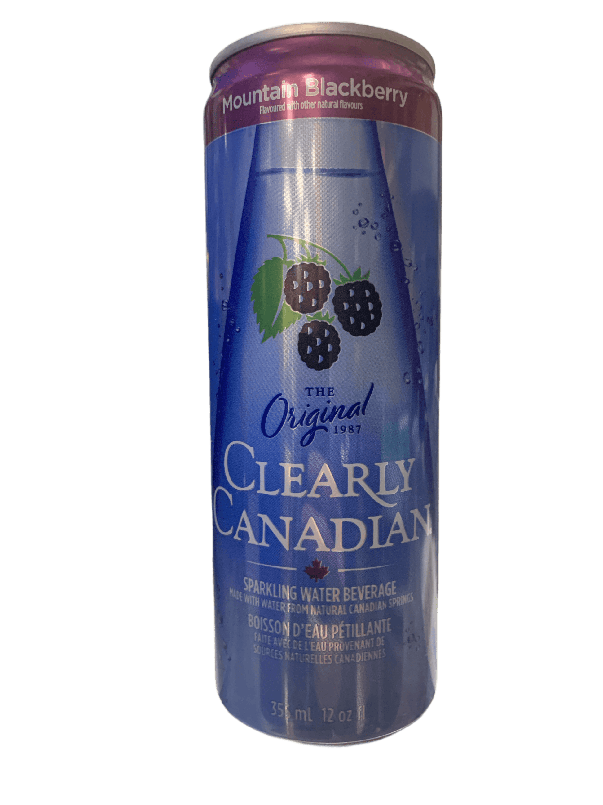 Clearly Canadian Sparkling Mountain Blackberry Cans 355ML - Canadian Edition - www.Shopthatapp.com