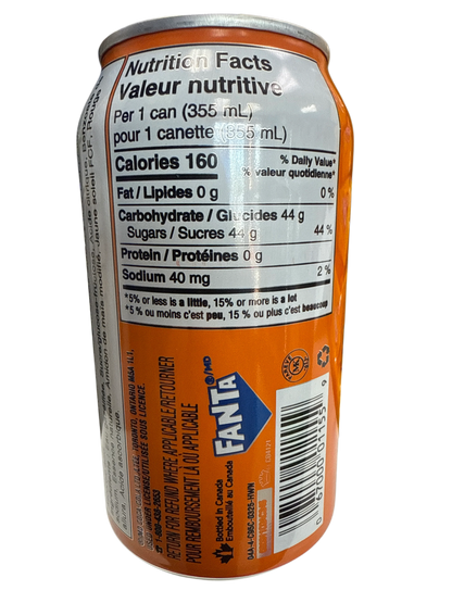 Fanta Limited Edition Halloween Orange Flavoured Can 355ML – Rare Canadian Exotic Drink