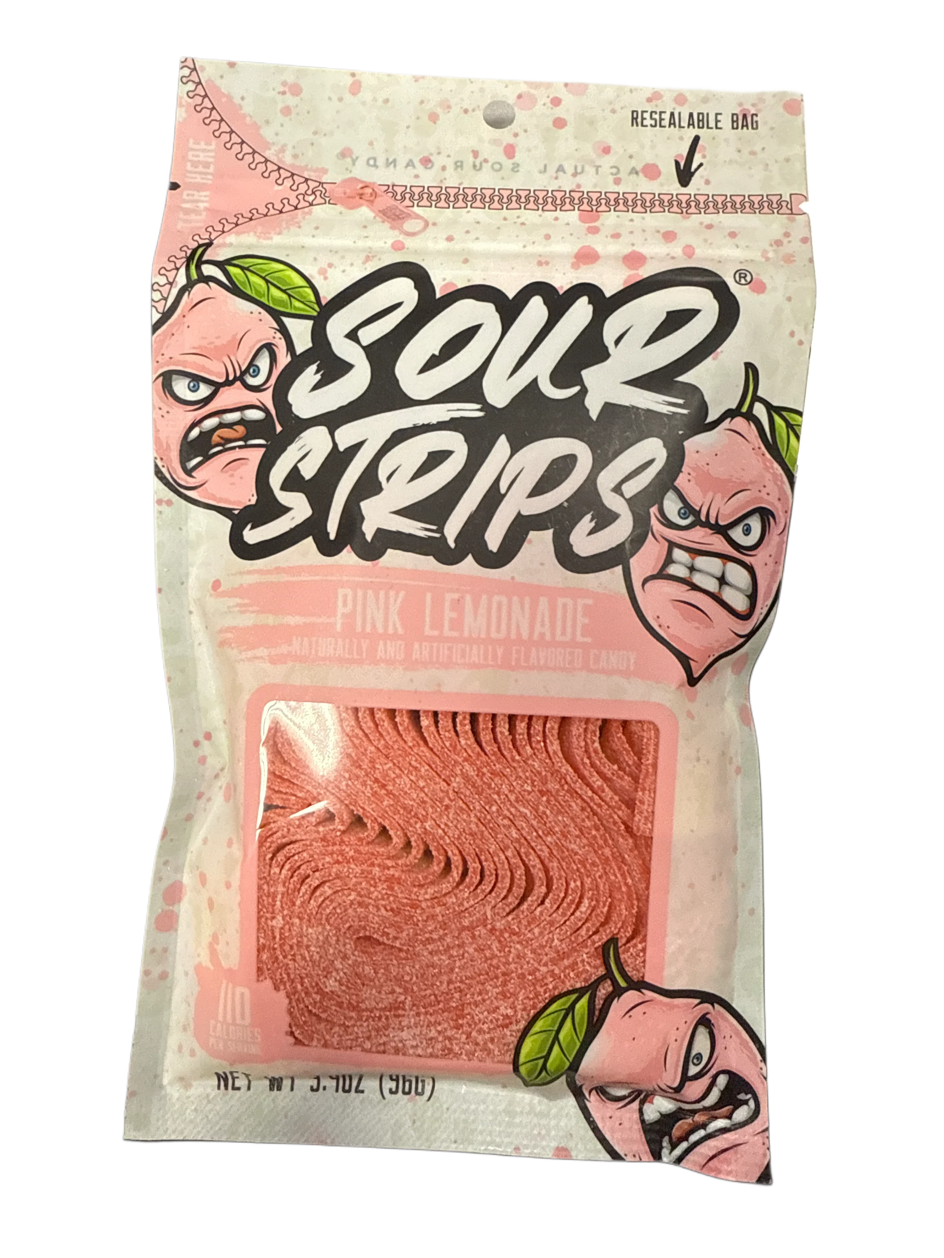Sour Strips Pink Lemonade 3.4OZ - U.S Edition - www.Shopthatapp.com