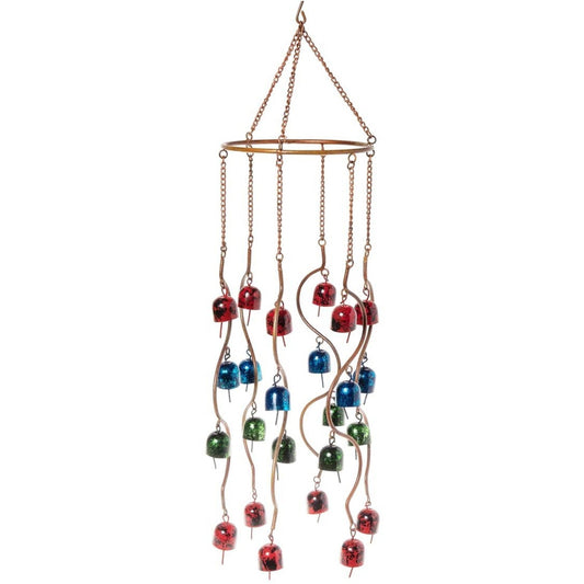 Carillon éolien mobile à cloches multicolores