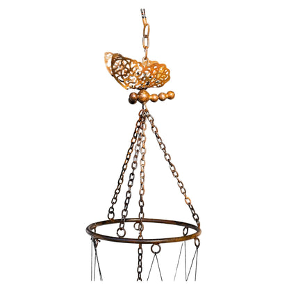Flamed Butterfly Pipes Wind Chime - www.Shopthatapp.com