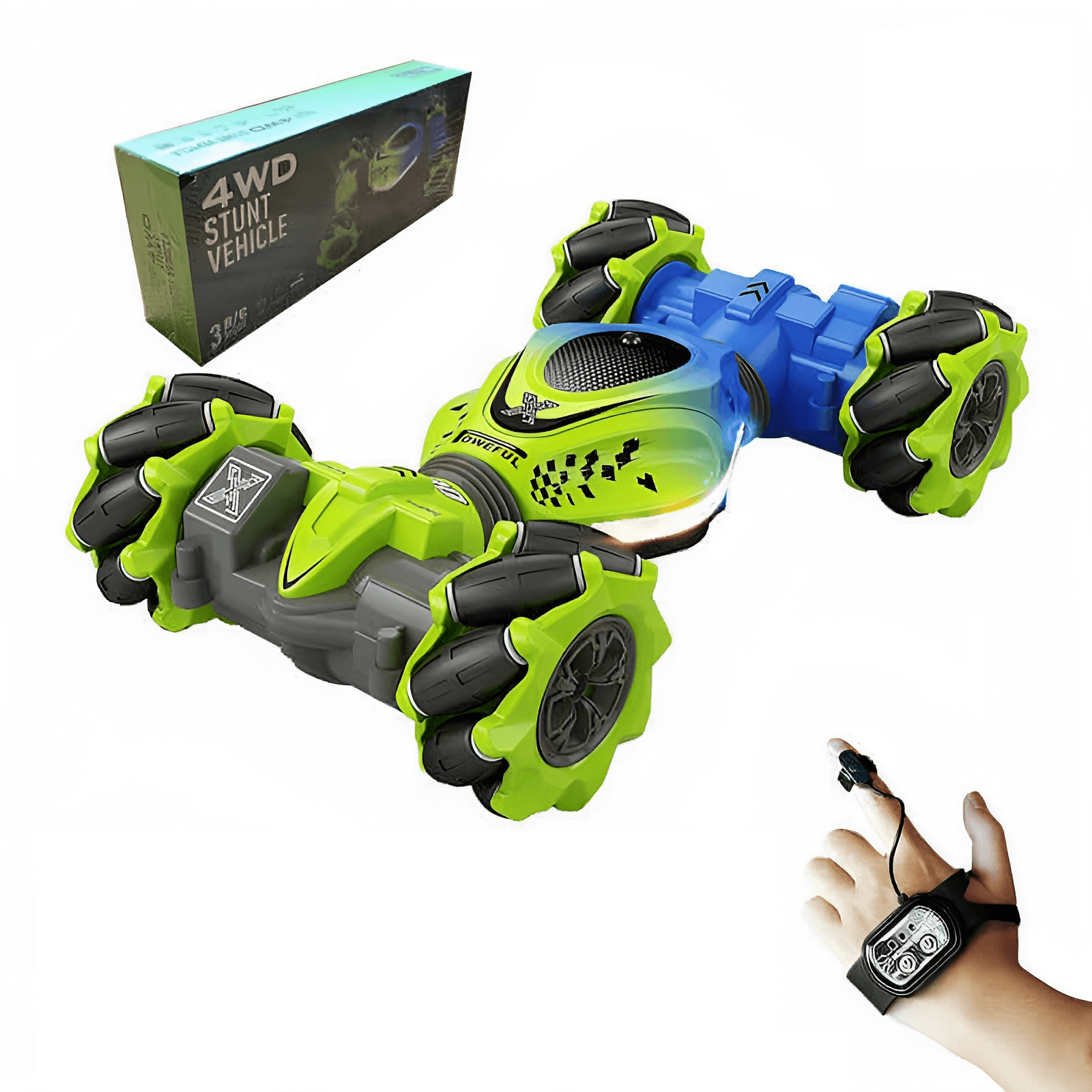 2024 New 4WD RC Stunt Car - Watch Gesture Control, 360° Rotation - Kids Toy Gift - www.Shopthatapp.com