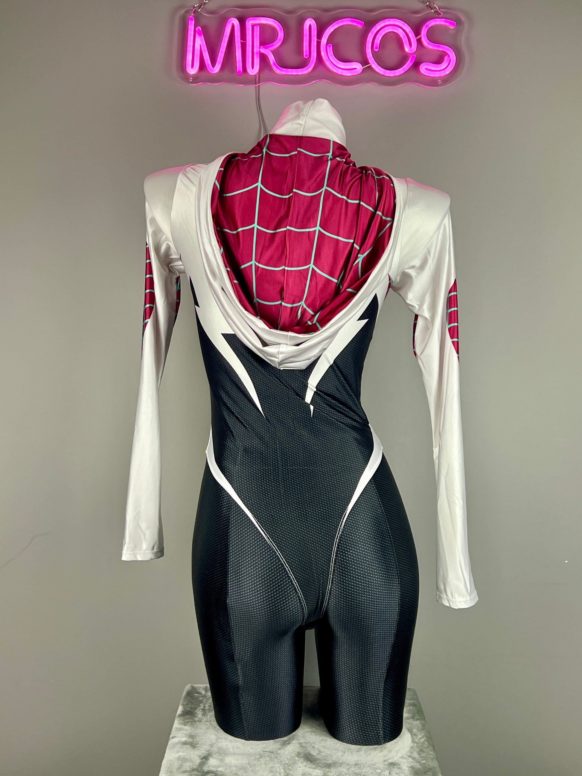 Woman Super Hero Spandex Open Crotch Cosplay Bodysuit Sexy Lingerie - www.Shopthatapp.com