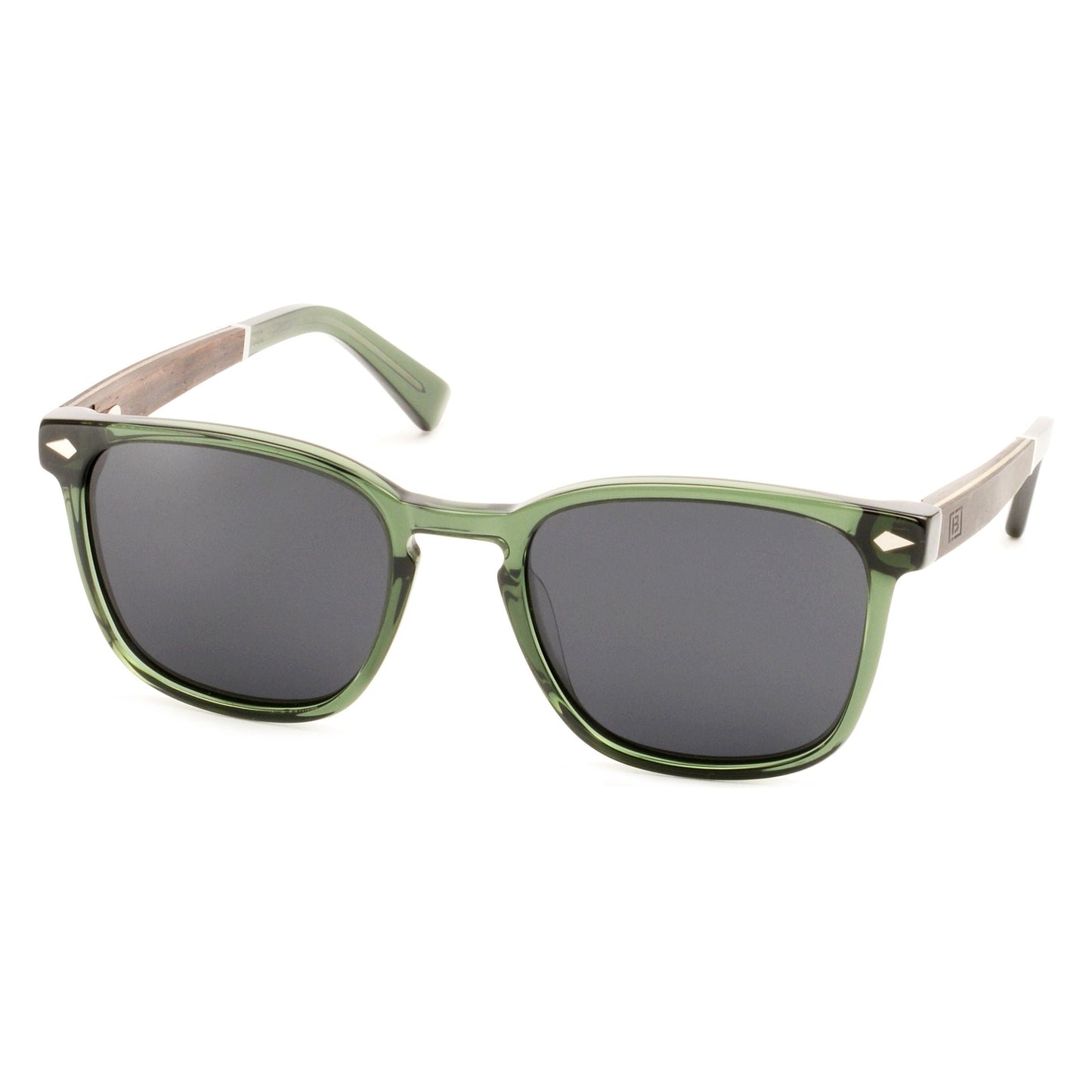Eddie - Lunettes de soleil en acétate et bois
