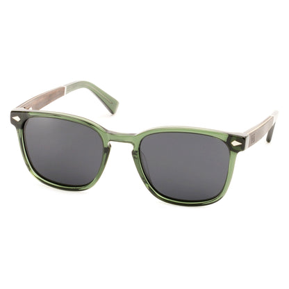 Eddie - Lunettes de soleil en acétate et bois