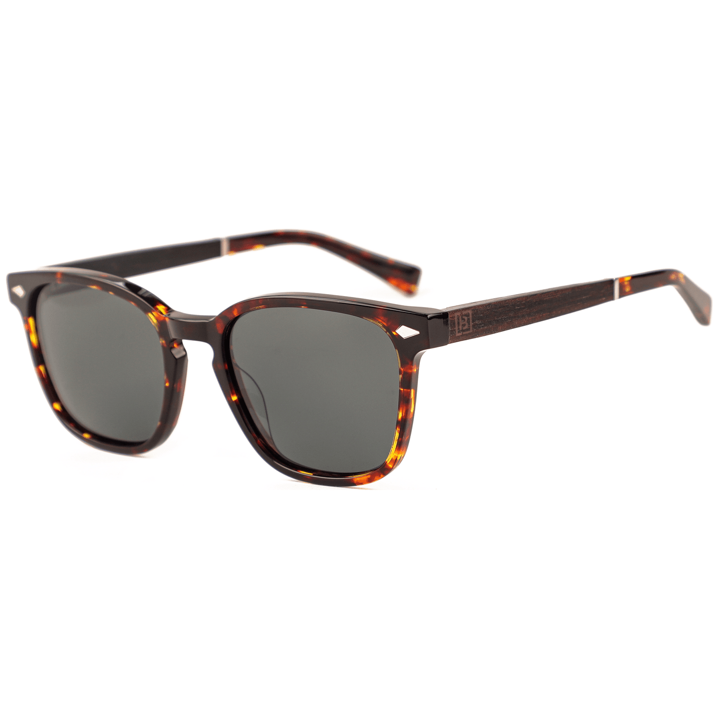 Eddie - Lunettes de soleil en acétate et bois