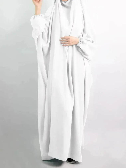 Abaya for Umrah Jalabiya for Women Plain Kaftan Abaya  Arabwear for Women - www.Shopthatapp.com #