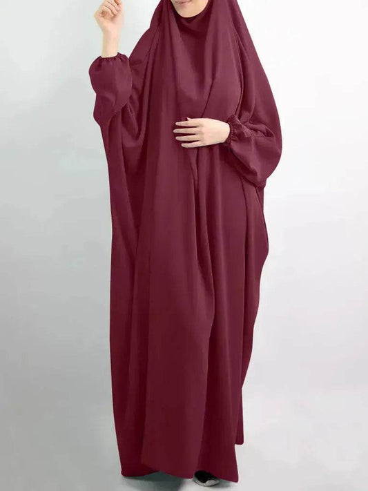 Abaya for Umrah Jalabiya for Women Plain Kaftan Abaya  Arabwear for Women - www.Shopthatapp.com #