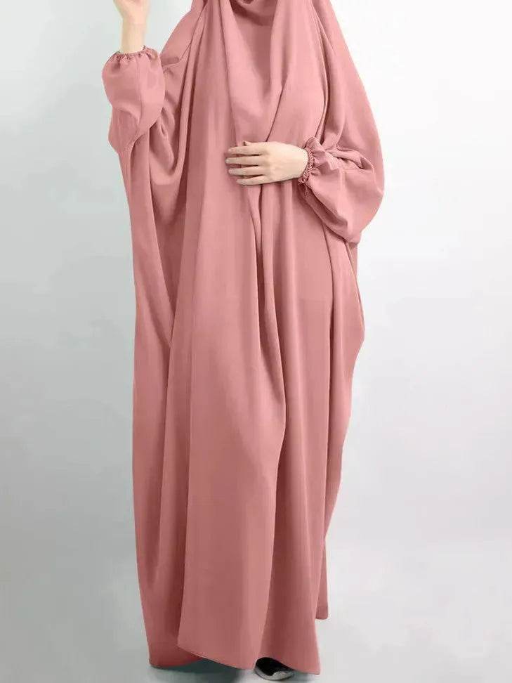 Abaya for Umrah Jalabiya for Women Plain Kaftan Abaya  Arabwear for Women - www.Shopthatapp.com #