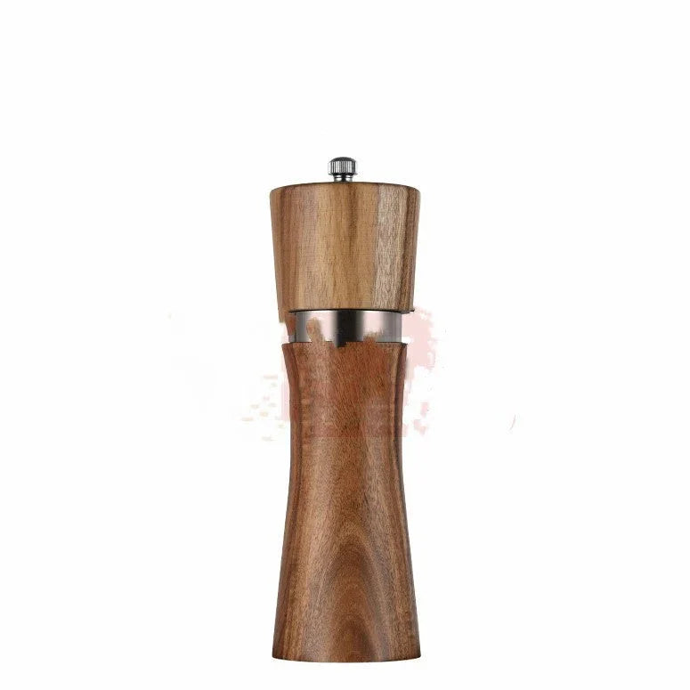 Acacia Wood Ceramic Core Manual Pepper Grinder - www.Shopthatapp.com