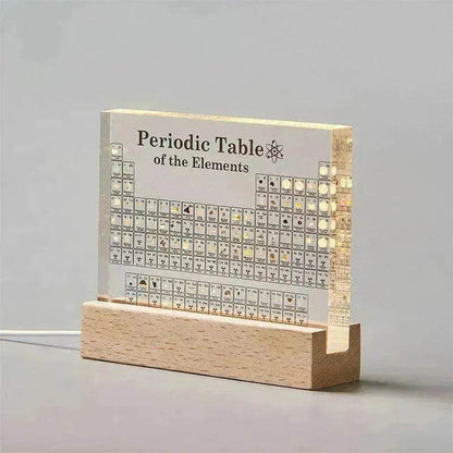 Acrylic Periodic Table: Real Element Samples + Light Base - www.Shopthatapp.com