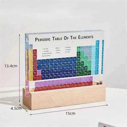 Acrylic Periodic Table: Real Element Samples + Light Base - www.Shopthatapp.com