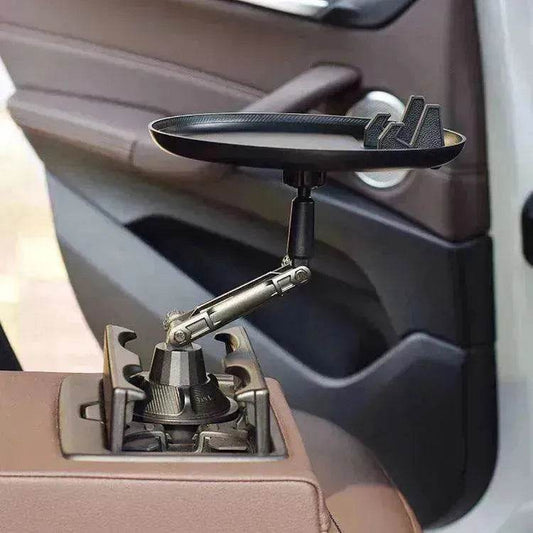 Adjustable Car Cup Holder & Food Tray Organizer Accessories - www.Shopthatapp.com