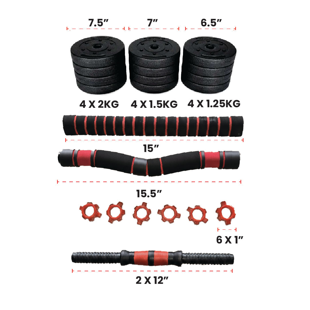 Adjustable Dumbbell Set (Barbell and Dumbbells) - www.Shopthatapp.com #