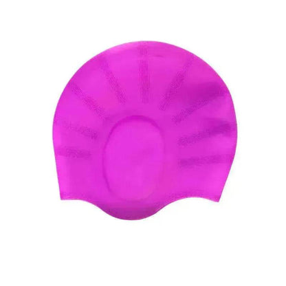 Adults Swimming Silicone Unisex Long Hair Waterproof Caps - www.Shopthatapp.com