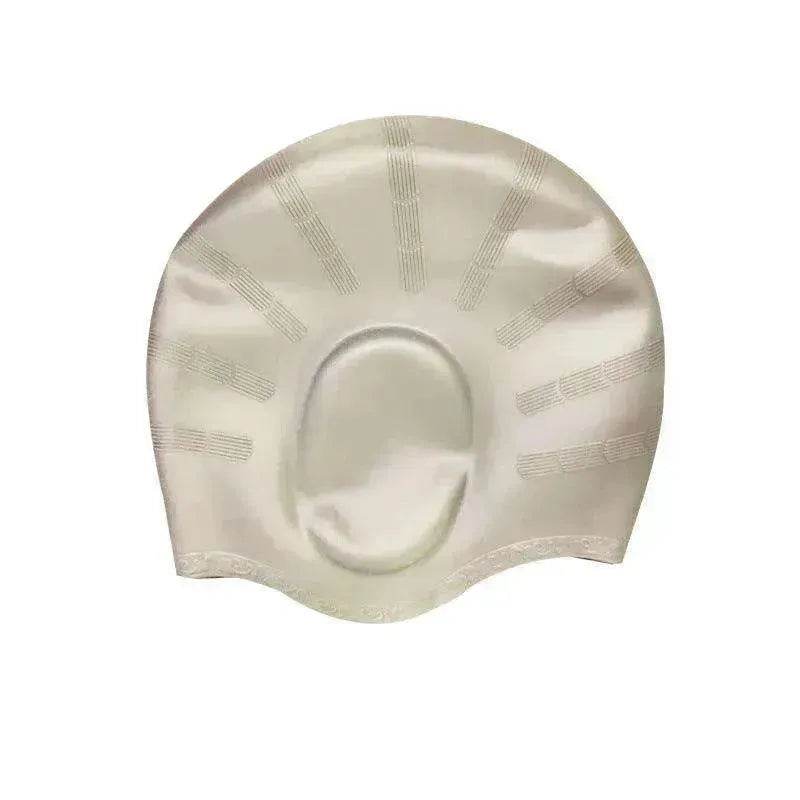 Adults Swimming Silicone Unisex Long Hair Waterproof Caps - www.Shopthatapp.com