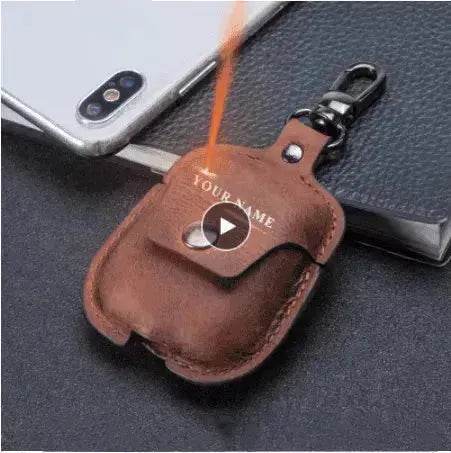 AirPods Leather Covers + Keychain Hook! - www.Shopthatapp.com