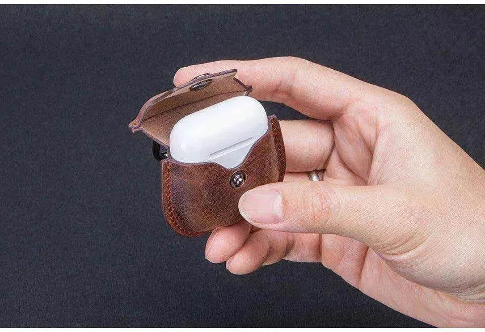 AirPods Leather Covers + Keychain Hook! - www.Shopthatapp.com