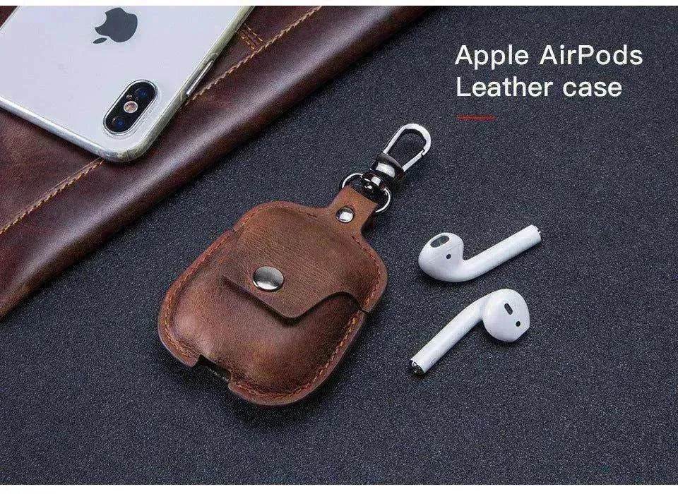 AirPods Leather Covers + Keychain Hook! - www.Shopthatapp.com