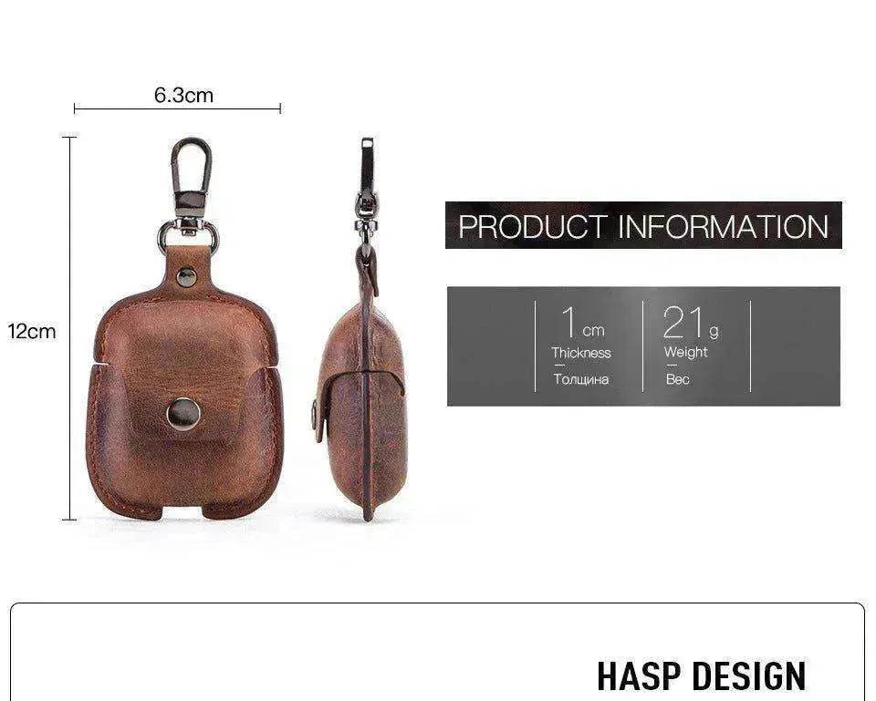 AirPods Leather Covers + Keychain Hook! - www.Shopthatapp.com