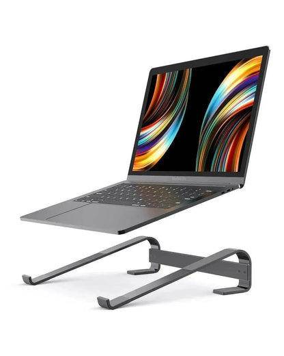 Alum. Portable Laptop Stand: Ventilated, Ergo Holder - www.Shopthatapp.com