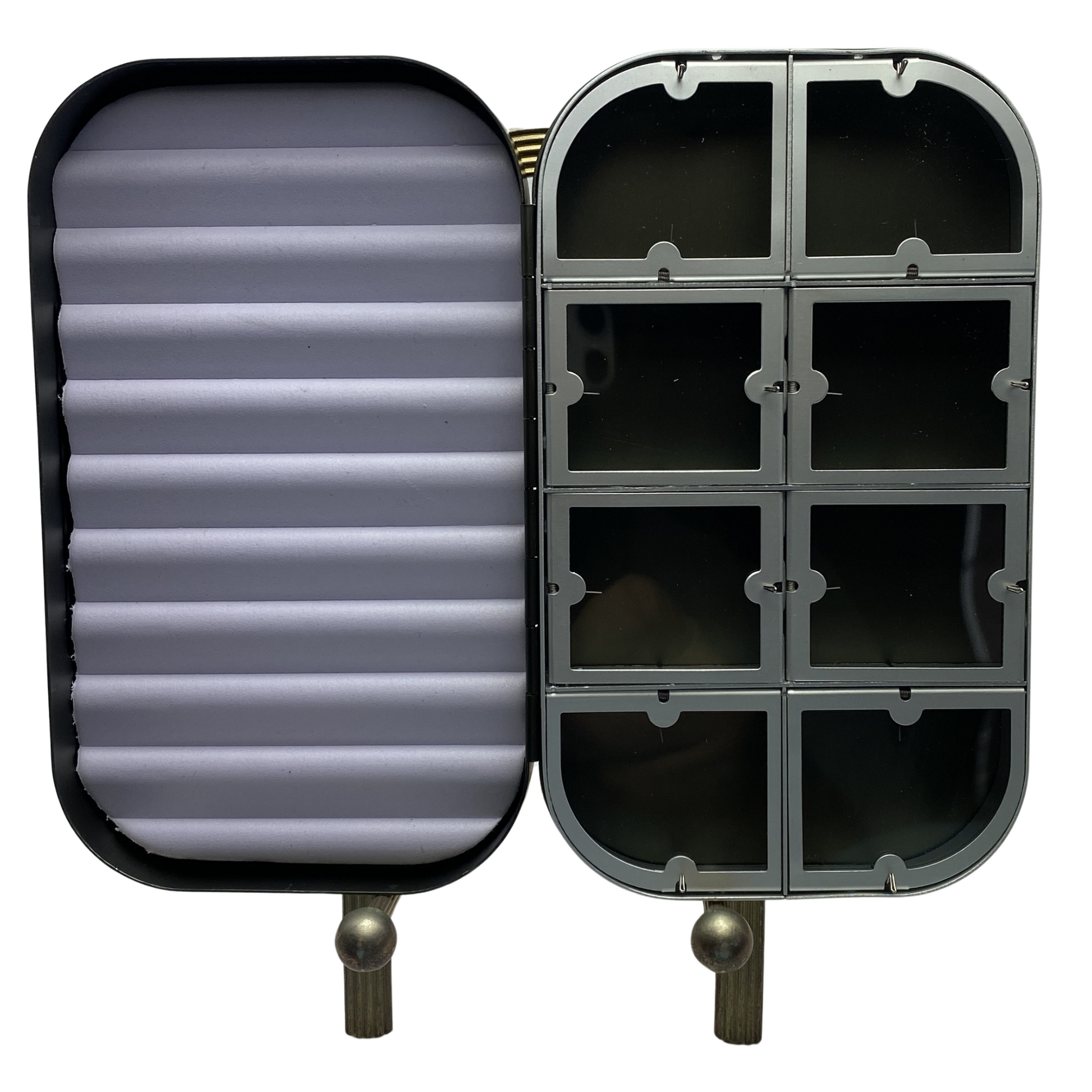 Aluminum Flyboxes with Clips, Windows and Foam - www.Shopthatapp.com #