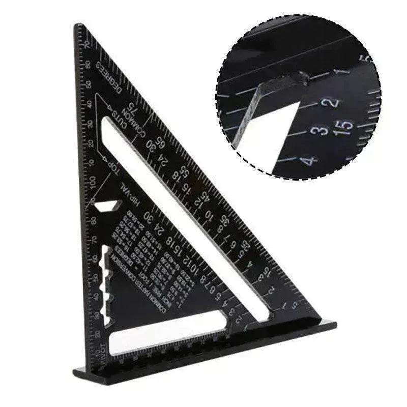Aluminum alloy woodworking measuring square tool - www.Shopthatapp.com