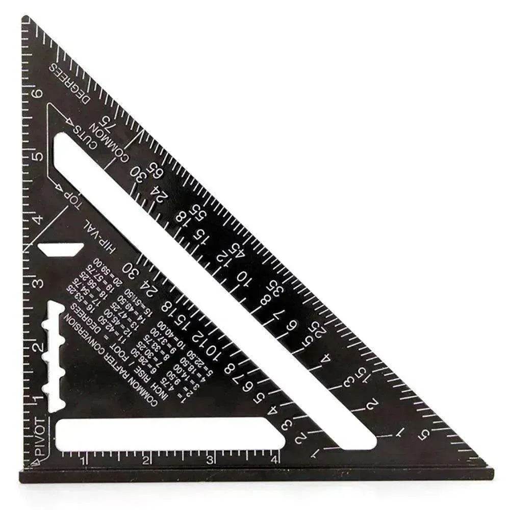 Aluminum alloy woodworking measuring square tool - www.Shopthatapp.com