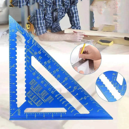 Aluminum alloy woodworking measuring square tool - www.Shopthatapp.com #