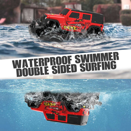 Amphibious All Terrain Off-Road Waterproof RC Monster Truck for Kids - www.Shopthatapp.com #