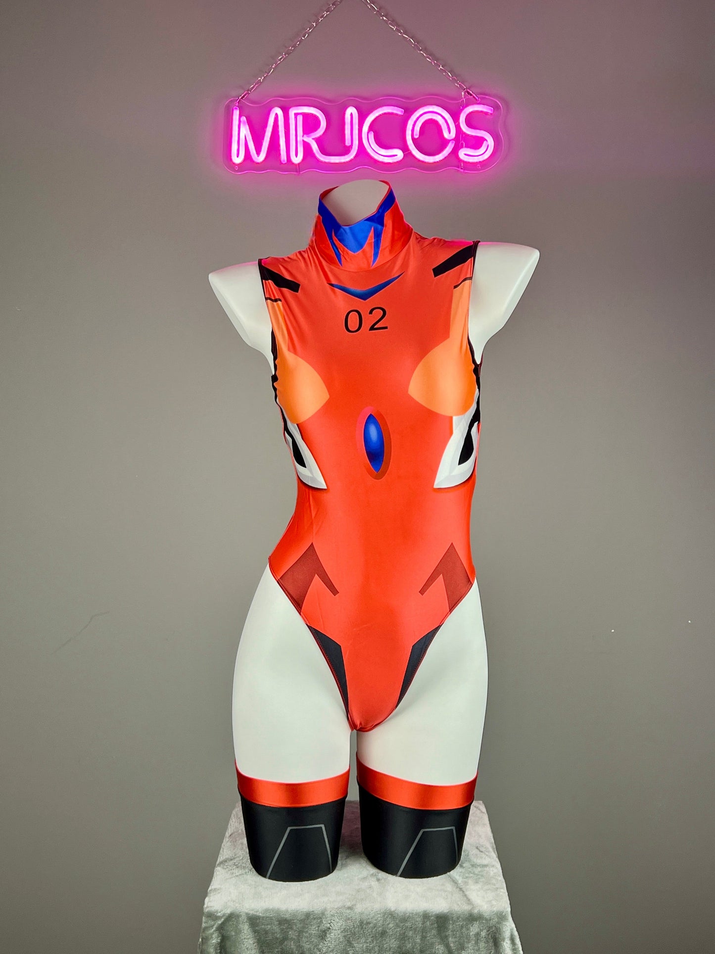 Anime Style Spandex Cosplay Open Crotch Bodysuit Costume Plug Suit - www.Shopthatapp.com