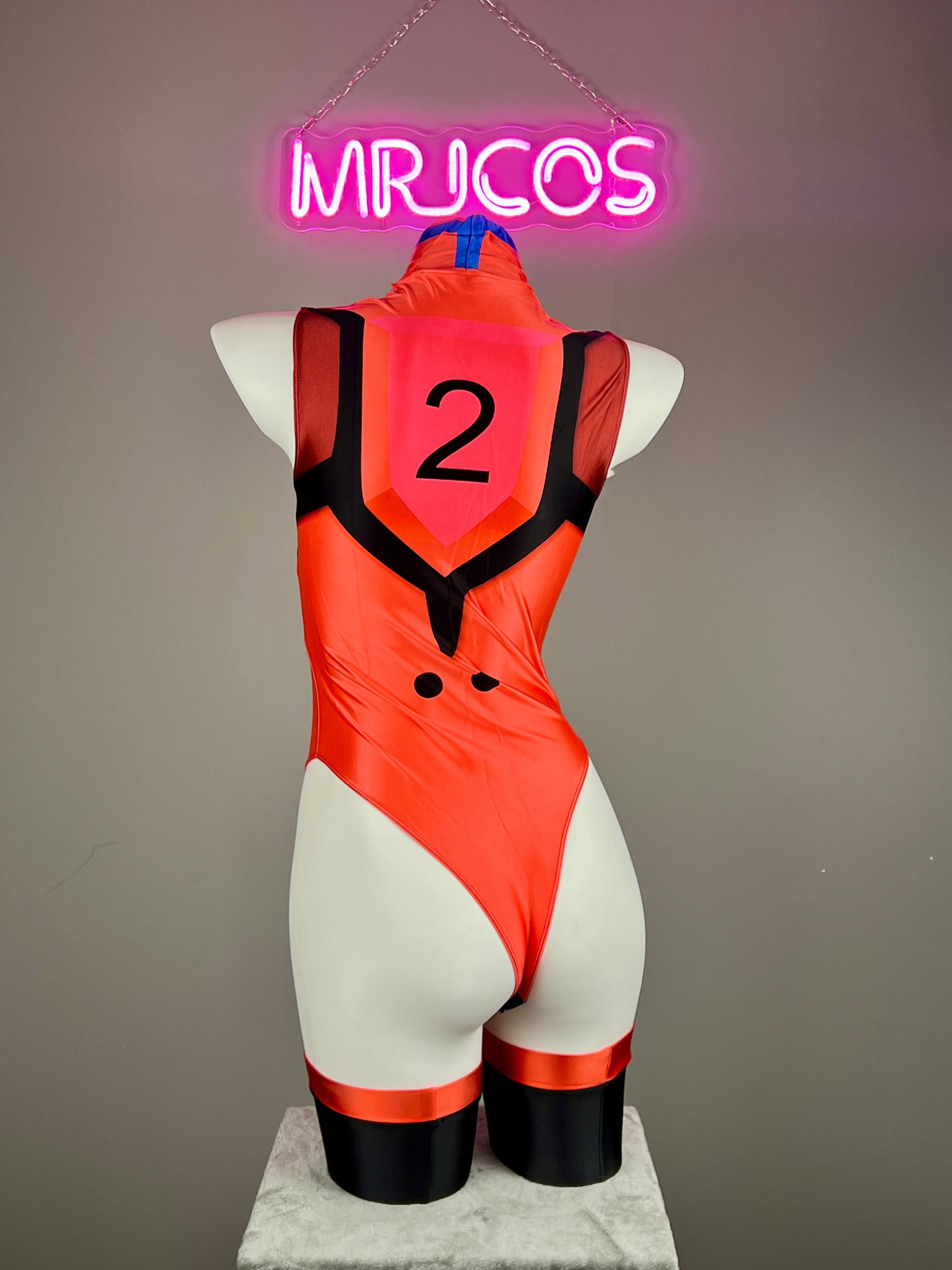 Anime Style Spandex Cosplay Open Crotch Bodysuit Costume Plug Suit - www.Shopthatapp.com